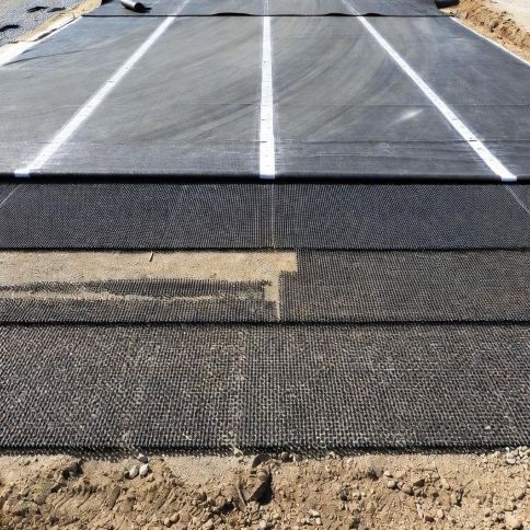 high performance racetrack under construction