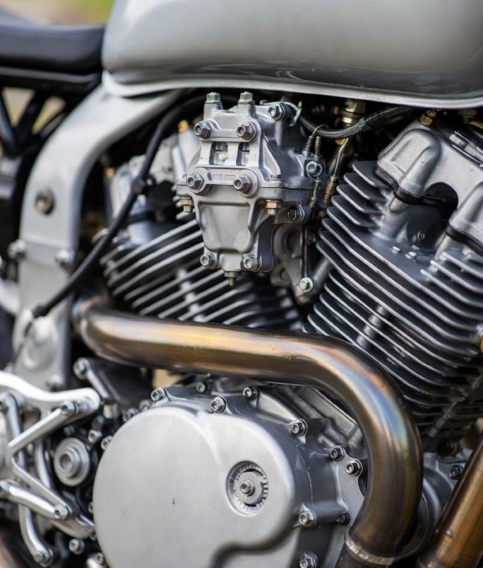 motorcycle engine with performance details