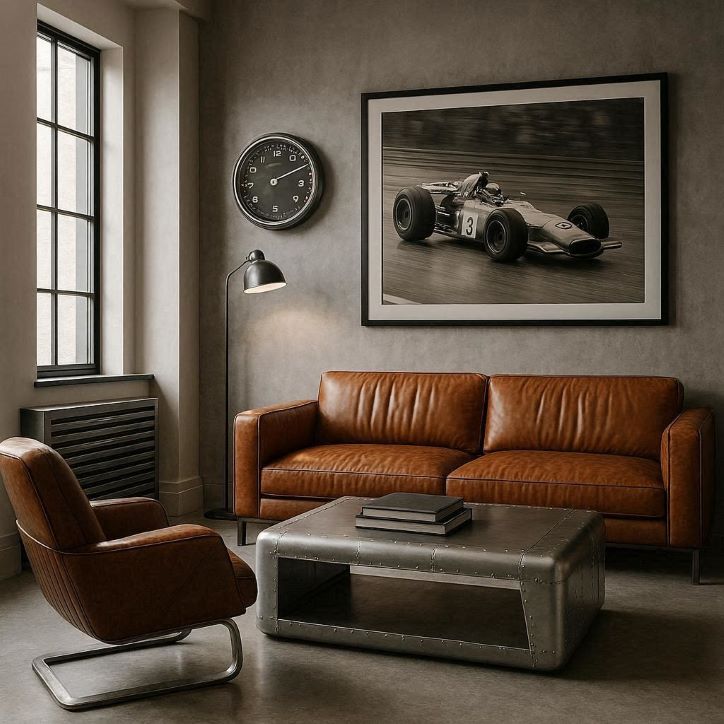 racing inspired interior design